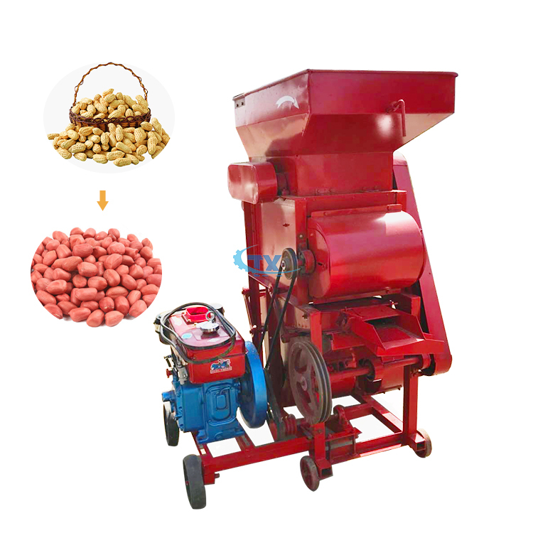 Moving Groundnut Peanut Sheller Farm Machine