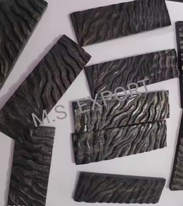 Cuerno de búfalo pulido de alta calidad de tamaño personalizado Escala de rayas doradas artesanías ecológicas naturales únicas - Product Image 5