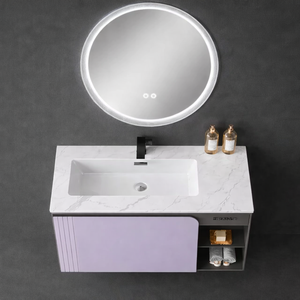 <span class=keywords><strong>Meuble</strong></span>-lavabo compact de style <span class=keywords><strong>scandinave</strong></span> avec comptoir en quartz, miroir, design épuré, qualité supérieure abordable et très appréciée - Product Image 5