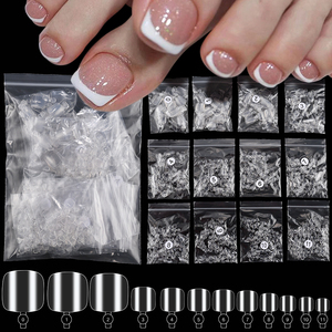 600 pièces/sac couverture complète faux ongle Gel doux clair presse sur orteil <span class=keywords><strong>pied</strong></span> ongles conseils acrylique artificiel faux ongle Art <span class=keywords><strong>manucure</strong></span> outil - Product Image 4