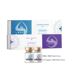 Juyou Wholesale Price In Stock 3% Hyaluronic Acid Collagen Whitening Moisturizing Mesotherapy Skin Care Set