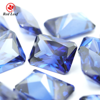 Excellentes pierres précieuses L-Tanzanite Pierres de zircon synthétiques coupe rayonnante populaires pour la fabrication de bijoux et la conception d'accessoires de mode