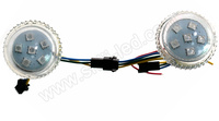 Lumière ponctuelle LED RGB 12V 24V étanche pour manèges, IP66 pour parcs d'attractions et aménagements paysagers