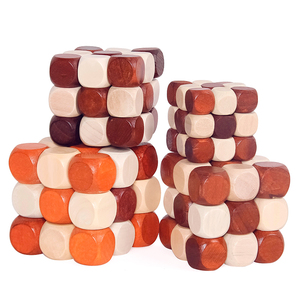 <span class=keywords><strong>2020</strong></span> nouvelle conception en bois soma cube blocs de construction jouets pour enfants en gros en bois cube magique blocs de puzzl - Product Image 4