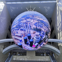Pantalla de bola LED esférica para interiores y exteriores P1 P2 P2.5 P3 P4 Diámetro del globo Más pantalla en forma de esfera de bola Pantalla LED