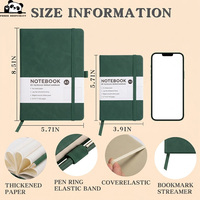 Carnet de notes professionnel A6 A5, 10 couleurs, papier épais, 100 feuilles, reliure cousue, avec ruban marque-page