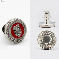 Boutons de rechange en laiton plaqué sur mesure de 17 mm pour jeans, sans couture, à fixation instantanée, avec broches détachables