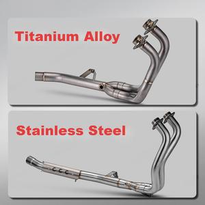 Section avant d'échappement modifiée pour moto <span class=keywords><strong>Yamaha</strong></span> <span class=keywords><strong>T700</strong></span> 19-25 25- en acier inoxydable et alliage de titane - Product Image 2