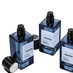 Venta al por mayor de fábrica, botella atomizadora de <span class=keywords><strong>Perfume</strong></span> de lujo de 50ml, bomba recargable de vidrio vacía, tapón de goma para jabón líquido, Etiqueta Privada - Product Image 2