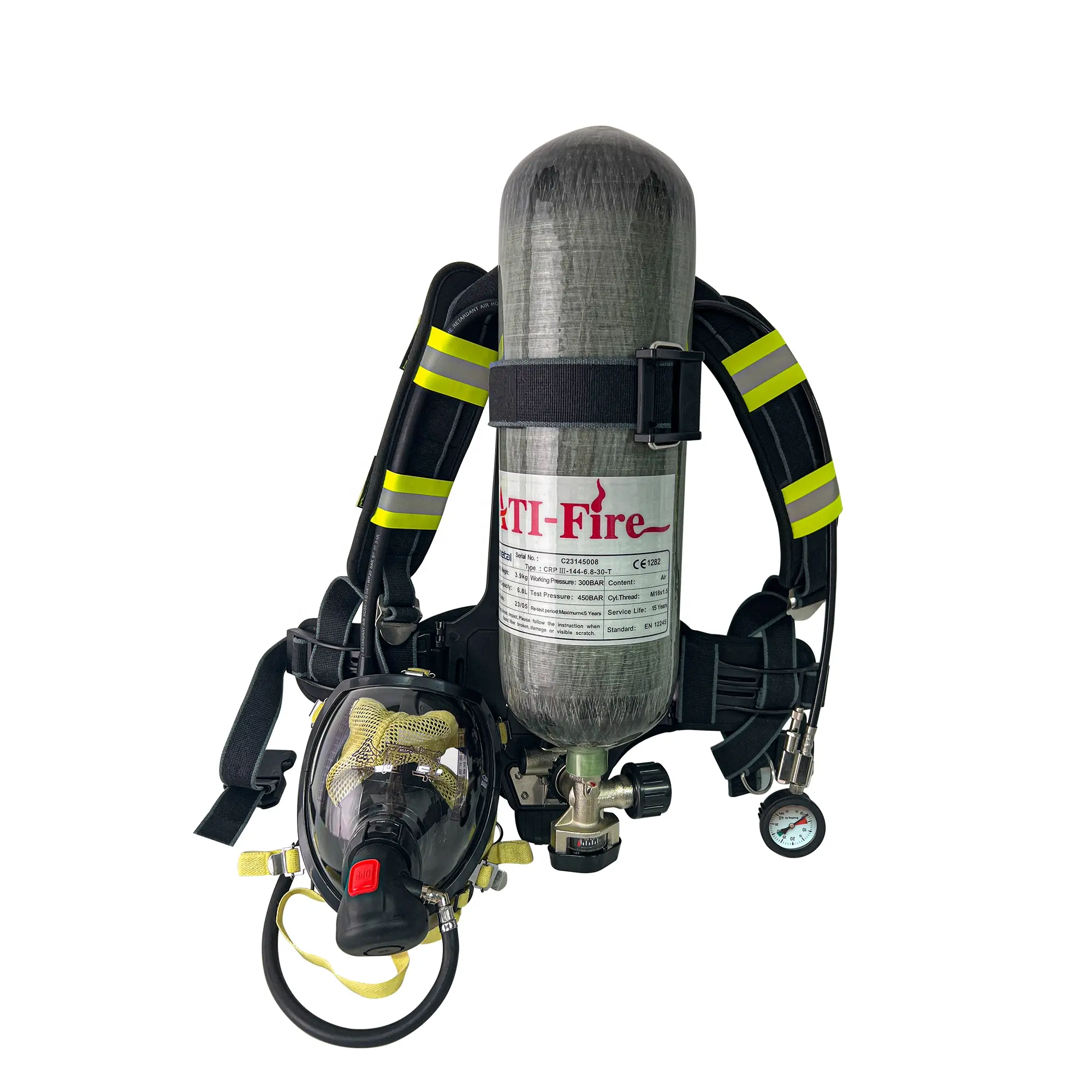 Safety firefighting equipment self contained breathing apparatus full face mask