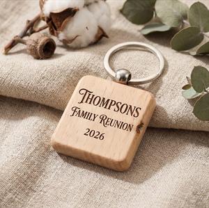 Llaveros de Madera Grabados Personalizados al por Mayor, Surtidos, sin Acabado, para Manualidades, Grabado Láser con Color y Tamaño Personalizados - Product Image 1