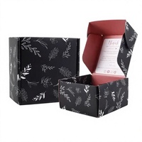 Nouvelle boîte d'emballage cadeau personnalisée avec logo, petite boîte aux lettres, emballage pour colis, boîtes rigides recyclées, impression dorée, doublure en éponge, avion