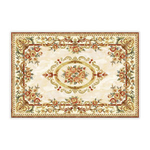 Alfombra de Estilo Europeo con Estampado Floral Rectangular, Imitación de Cachemira, Antideslizante, para Sala de Estar, Dormitorio, Decoración del Hogar H 1 - Product Image 2