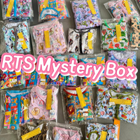Cozy Whatnot Rts Bamboo 2 Pcs Mystery Box Wholesale Pajamas Kids Character Pajamas Jumpsuits Baby Clothing Set