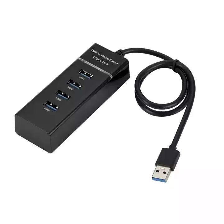 High Speed 1.2m 4 Port USB 3.0 Multi HUB Splitter Expansion For Desktop PC Laptop Adapter USB HUB