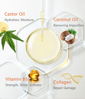 Produits coiffants pour cheveux en marque privée OEM, huile de ricin, gel crème à tenue longue durée, gel pour définir les boucles