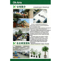 Oh Arts - Plante artificielle réaliste en pot - Bonsaï - Faux olivier - Olivier artificiel pour la décoration de restaurant