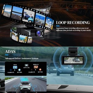 Cámara para Auto 4K <span class=keywords><strong>de</strong></span> Doble Lente Lista para Enviar, con WiFi Dual 5.8G, GPS, ADAS, <span class=keywords><strong>Pantalla</strong></span> IPS <span class=keywords><strong>de</strong></span> 3.16 Pulgadas, <span class=keywords><strong>Grabador</strong></span> <span class=keywords><strong>de</strong></span> Video Delantero y Trasero - Product Image 5