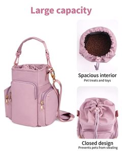Free sample <b>Dog</b> <b>Treat</b> Pouch No Spill Clasp Custom Leather <b>Dog</b> Poop Dispenser Holder <b>Treat</b> <b>Bag</b> Pouch <b>Dog</b> Waste <b>Bag</b> Holder - Product Image 2