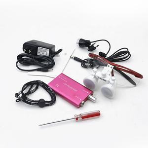 Loupe portable 2.5X Opération médicale chirurgicale Loupes binoculaires Verre optique Loupes dentaires avec LED - Product Image 3