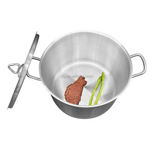 Marmite à soupe et à bouillon en acier inoxydable de qualité commerciale certifiée NSF, 18/32 cm, compatible gaz et induction, passe au lave-vaisselle, revêtement intérieur multicouche - Product Image 3