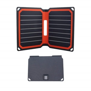 แผงโซลาร์เซลล์พับได้ OEM Mini 10W 10.6W สำหรับตั้งแคมป์กลางแจ้ง ชาร์จโทรศัพท์มือถือผ่านพอร์ต USB กันน้ำ พกพาสะดวก - Product Image 2