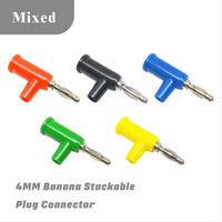 Connecteur banane 4 mm empilable à visser pour haut-parleur audio et test de multimètre