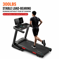 Tapis roulant pliable silencieux à double moteur avec inclinaison à 10 niveaux, coussinets en tissu Softmesh, application intelligente de suivi de la fréquence cardiaque, pour la salle de sport à domicile et les entraînements cardio.