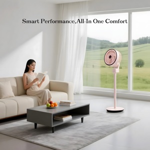 Precio al por mayor, portátil, 3 modos, Torre ajustable, ventilador de suelo eléctrico, Control de voz, Material plástico, caja de uso doméstico - Product Image 2