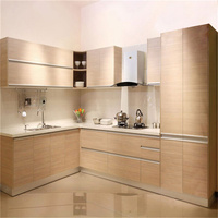 Meubles de cuisine modulaires PRIMA LUXURY AMAZING en contreplaqué résistant à l'humidité avec îlot central pour maisons familiales