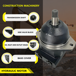 Moteur à piston hydraulique Rexroth A10FE63 63cc pour excavatrice, circuit fermé, remplacement OM-A10FE63/52R-VCF66NOO2 - Product Image 2
