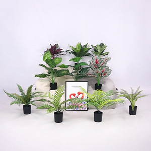 ต้นมอนสเตอร่าปลอมในกระถาง ขนาด 30-100 ซม. ทำจากพลาสติก สำหรับตกแต่งภายในบ้าน ห้องนั่งเล่น โต๊ะกลาง - Product Image 4