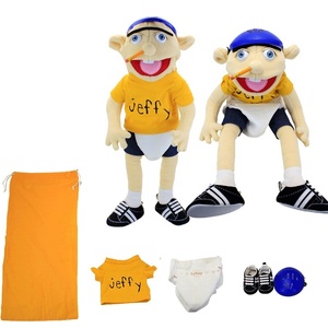 Juguete de Peluche Suave y Divertido de <span class=keywords><strong>Jeffy</strong></span>, Marioneta de Mano Educativa, Muñeco de Peluche Divertido para la Familia - Product Image 3