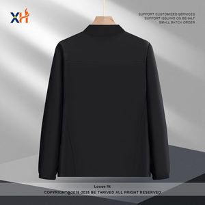 เสื้อแจ็คเก็ตขนแกะเคลือบคุณภาพสูงสำหรับผู้ชาย ใส่กลางแจ้งในฤดูหนาว มีโลโก้ด้านหน้า กันลม กันน้ำ - Product Image 6