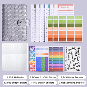 Stock Creative <b>Woven</b> A6 Binder PU Bookkeeping Notebook - Product Image 2