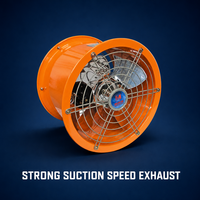 Ventilateur d'extraction axial à haute vitesse en métal de 10 pouces, ventilateur de ventilation industriel, ventilateur d'échappement industriel 300W 65dB