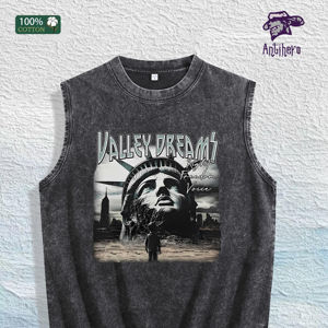 Chaleco sin Mangas Valley Dreams Liberty Graphic Washed, Almacén en EE. UU., 3 Colores, Algodón - Product Image 1