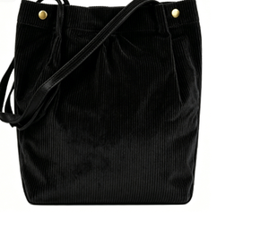 Sac fourre-tout en velours côtelé grande taille pour femme, fermeture magnétique, motif lettre, haute qualité, populaire, idéal pour le shopping, pour filles - Product Image 2