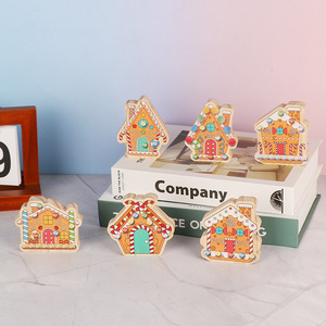 Adornos navideños de madera para el hogar, artesanía sin terminar para decoración, venta al por mayor - Product Image 1