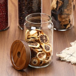 Sang Trọng 250Ml Keo Gỗ Gia Vị Lưu Trữ Nhà Bếp Jar Nắp Tre Hiện Đại Thân Thiện Với Môi 16 Oz Thực Phẩm Cho Mật Ong Cà Phê Cho Các Bên - Product Image 5