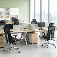 Chaise de bureau NOEL confortable avec dossier réglable, pivotante, entièrement en mesh, ergonomique