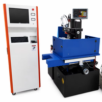 Machine de découpe au fil CNC compacte pour les petites ateliers de moulage, machine de découpe au fil économique avec système de contrôle par PC DK7720