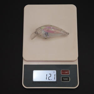 Top Right T-9208 70mm 12g Vente en gros Crankbait à queue carrée, leurres artificiels, corps <span class=keywords><strong>de</strong></span> leurres, réfléchissant laser interne, non peint - Product Image 4