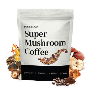 ผงกาแฟเห็ดหลินจือดำสำเร็จรูปสมุนไพรเพื่อสุขภาพ ผลิตโดย OEM สารสกัดจากเห็ดหลินจือออร์แกนิก ขายส่ง - Product Image 3
