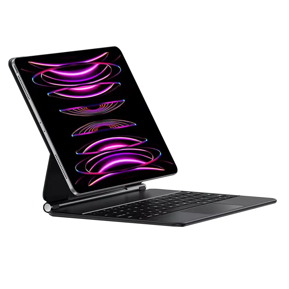 Penutup magnetik nirkabel, keyboard Touchpad untuk Apple Tablet dan casing pelindung untuk Ipad Pro 11 inci Ipad Air 4/5th Gen