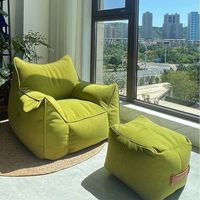 Fauteuil de Salon Rembourré Moderne et Épuré, Mobilier de Maison de Luxe en Tissu pour Salon et Hôtel, Chaise Fauteuil Simple