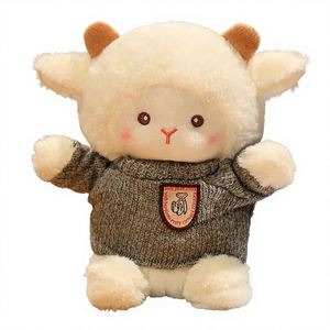 Peluche Agneau pour Enfants, Coussin de Lit, Animal en Peluche, Cadeau pour Filles, Boîte Cadeau 25cm - Product Image 6