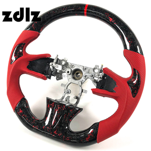 <span class=keywords><strong>Volant</strong></span> en fibre de carbone forgé rouge pour Infiniti Q50 Q60s QX50 QX60 2015 2016 2017 avec <span class=keywords><strong>cuir</strong></span> perforé rouge - Product Image 3