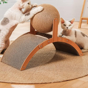 Manufacturer Wholesale Corrugated <b>Cardboard</b> Sisal <b>Cat</b> <b>Scratcher</b> Ball - Product Image 1