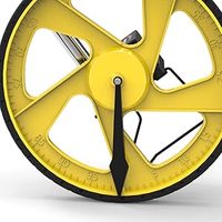 Outil de mesure de roues à affichage numérique haute précision avec ABS et alliage d'aluminium, précision de 0,1 m/pied